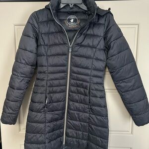 SAVE THE DUCK Women's Black Puffer Coat